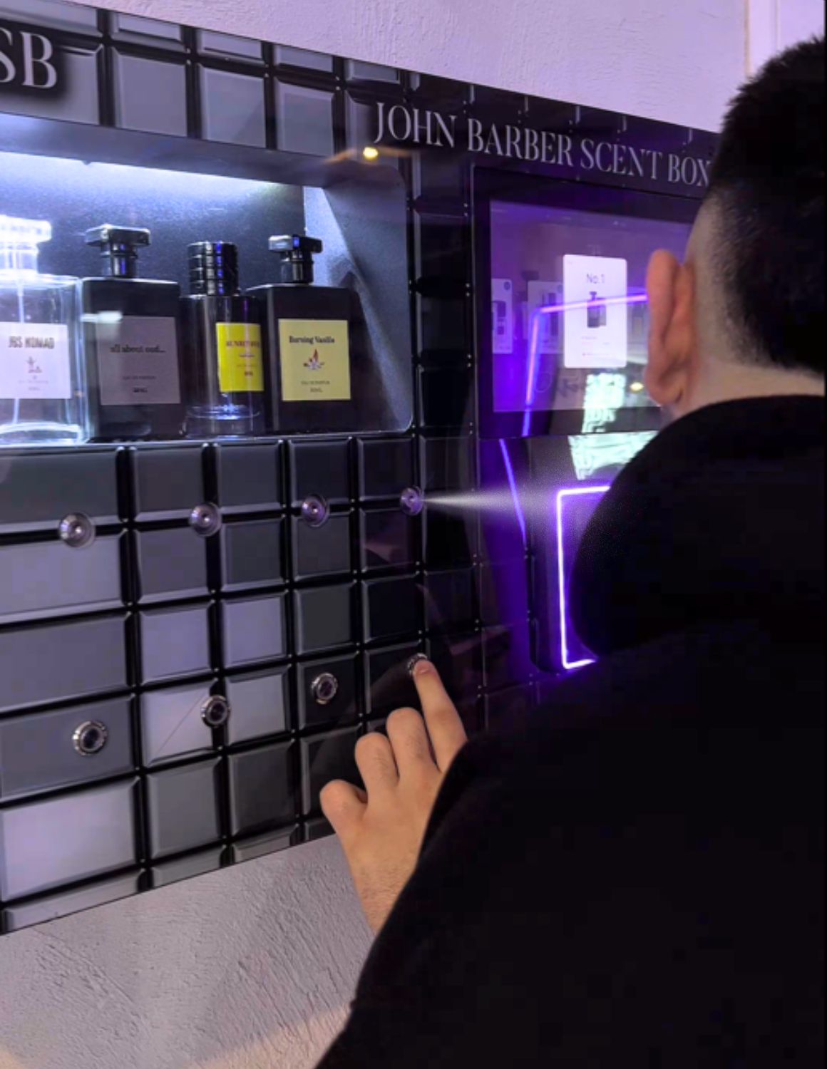 John Barber Scent Box Parfüm Automat Verkaufsautomat