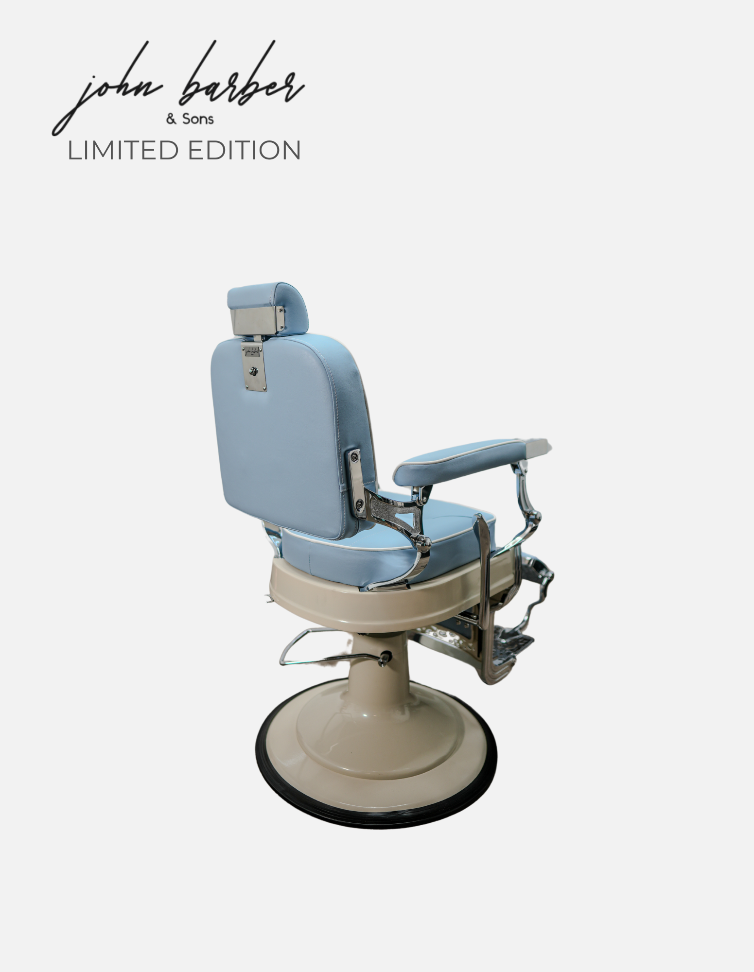 Retroria light blue barber chair LIMITED EDITION