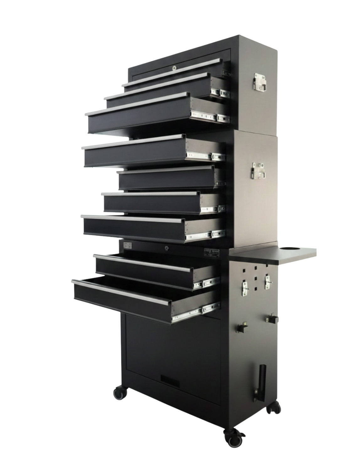 Erweiterung , Erhöhung mit 4 Schubladen für den Barber Trolley Rollwagen Pro Friseurwagen