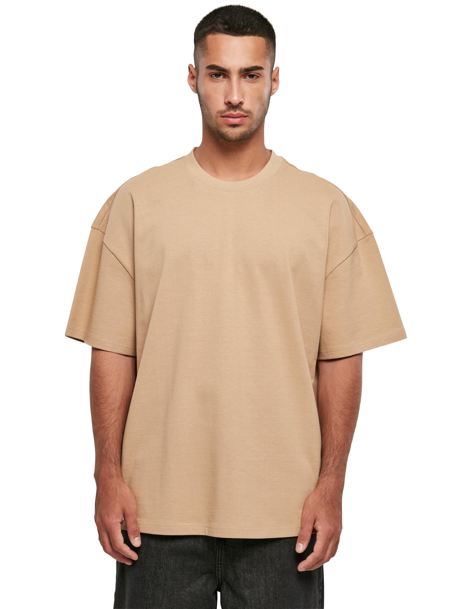 T-shirt premium in cotone oversize con il vostro logo