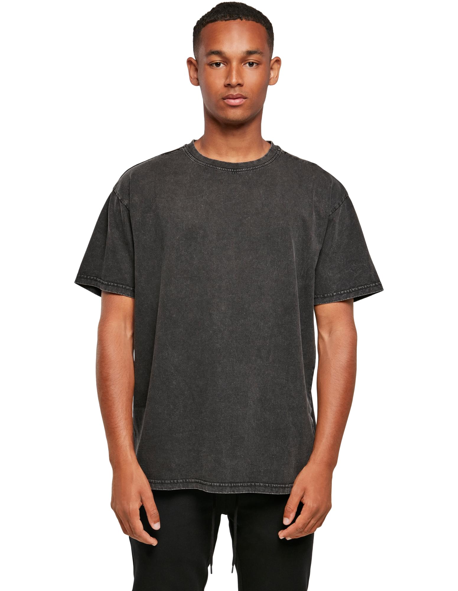 Oversized T-shirt i "Acid Washed"-stil med din logotyp