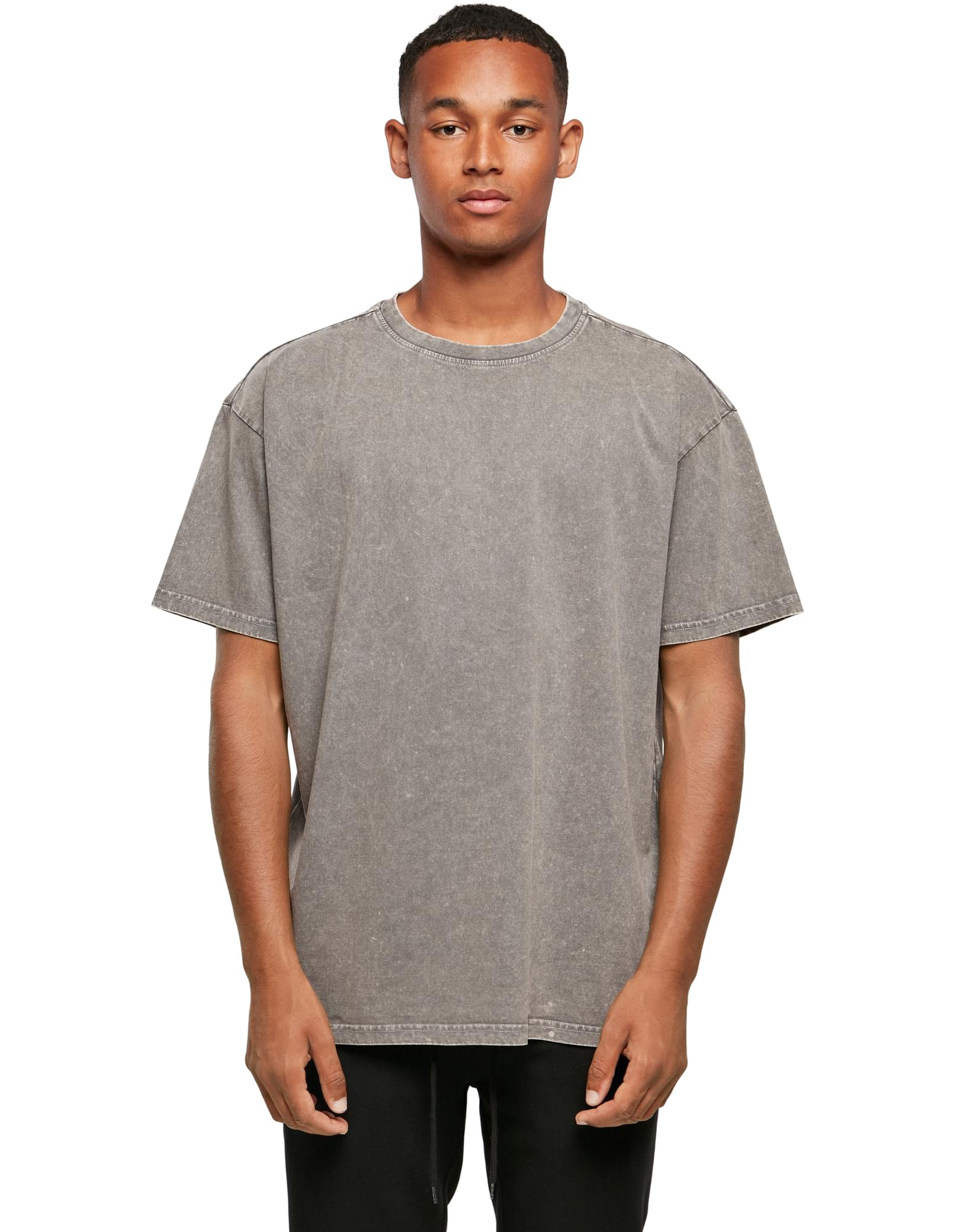 Oversized T-shirt i "Acid Washed"-stil med din logotyp