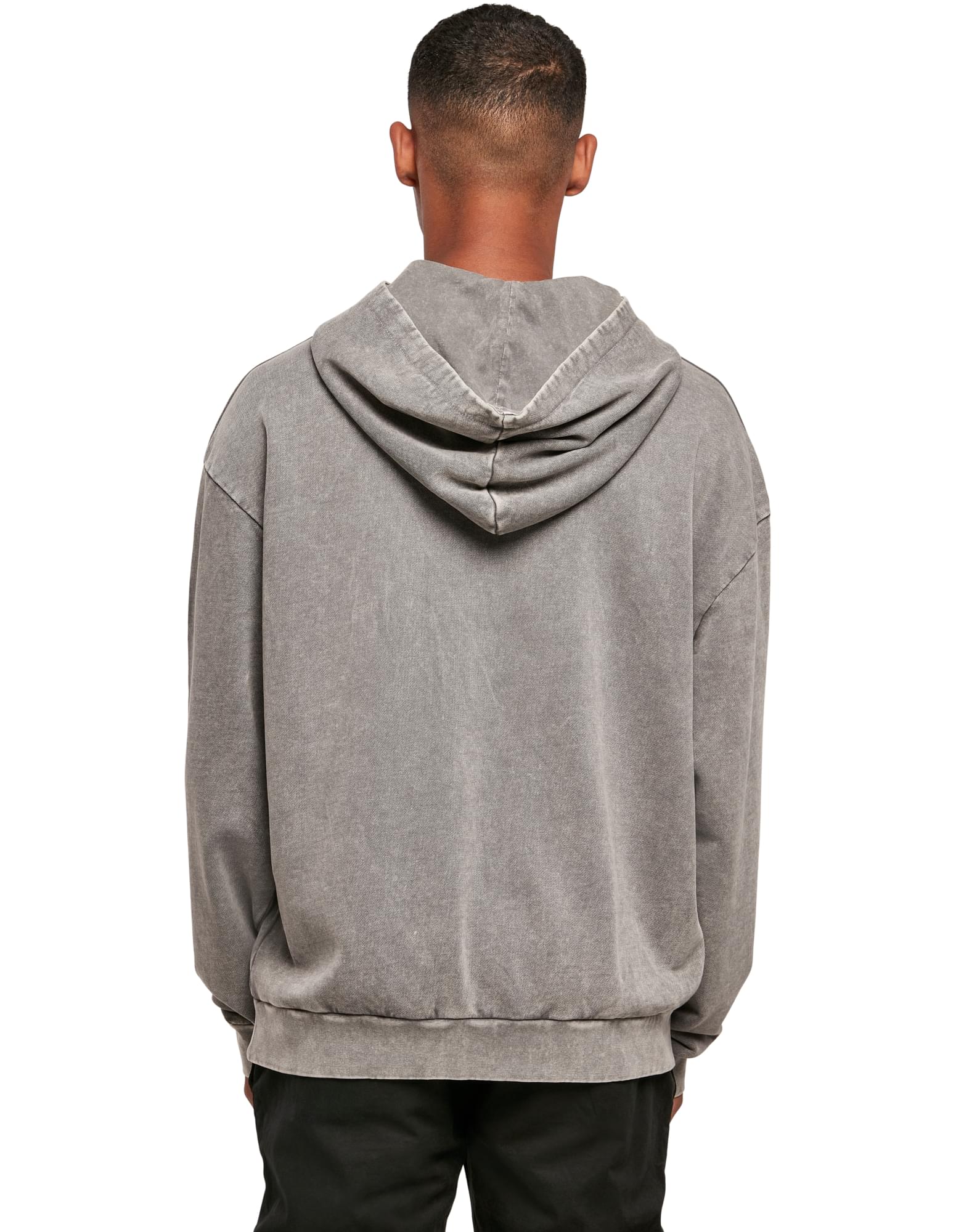 Oversized hoodie in "acid washed" style with your logo