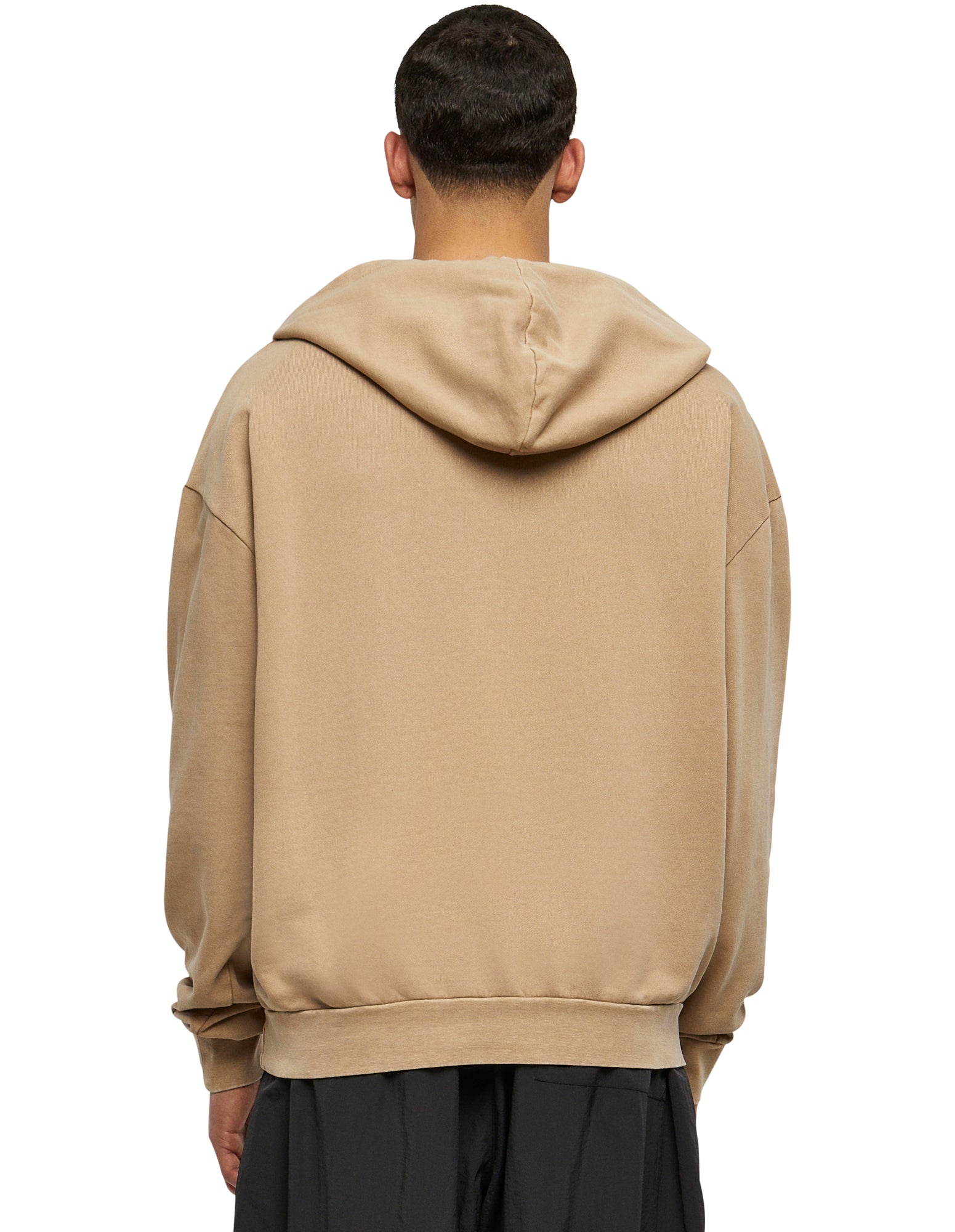 Oversized hoodie in "acid washed" style with your logo