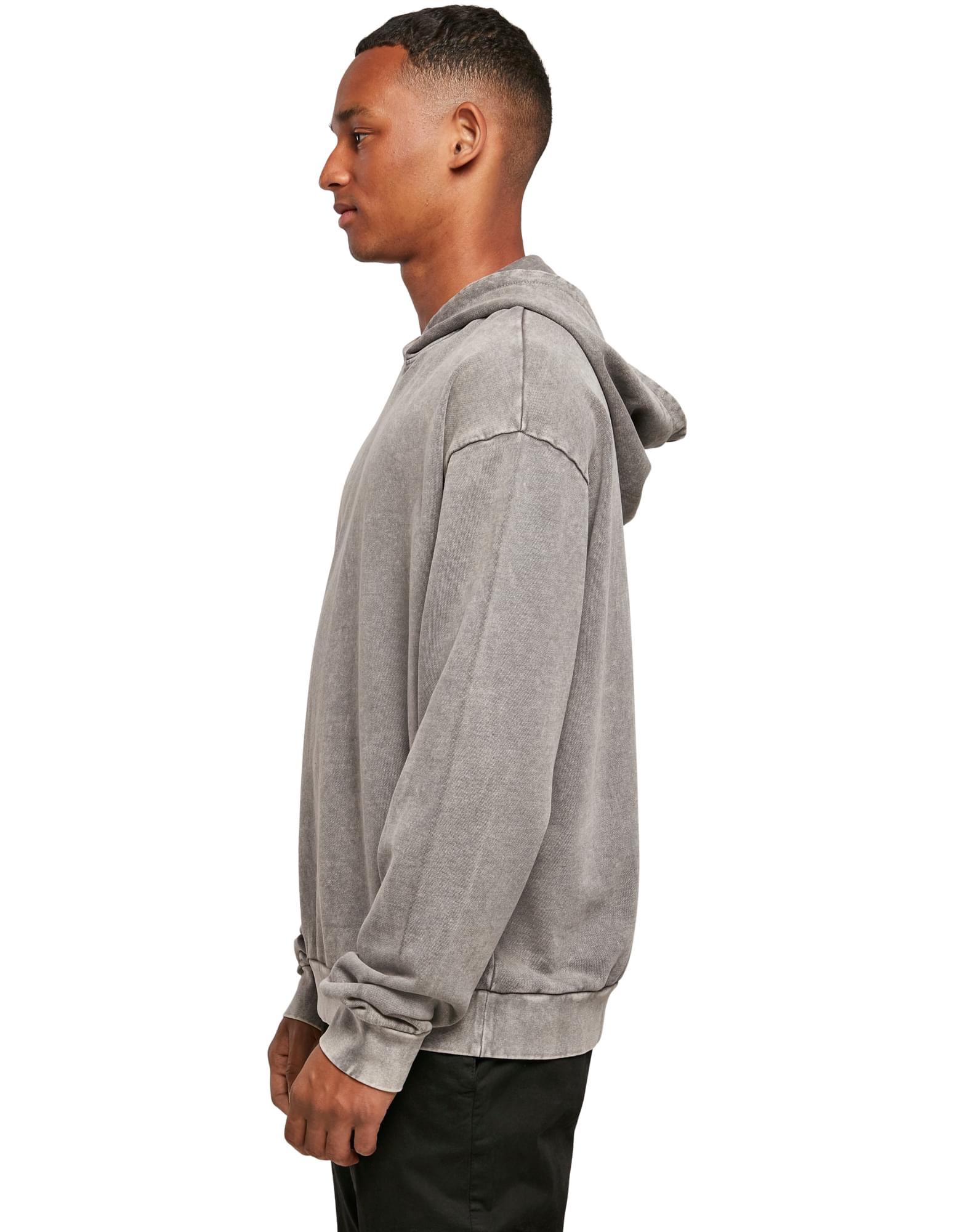 Oversized hoodie in "acid washed" style with your logo