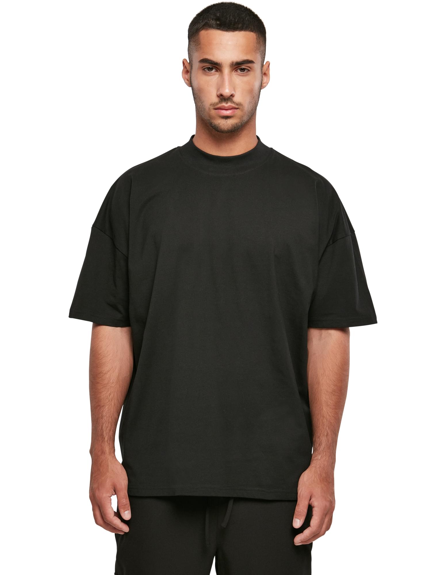 Store T-shirt with "mock neck" collar with your logo