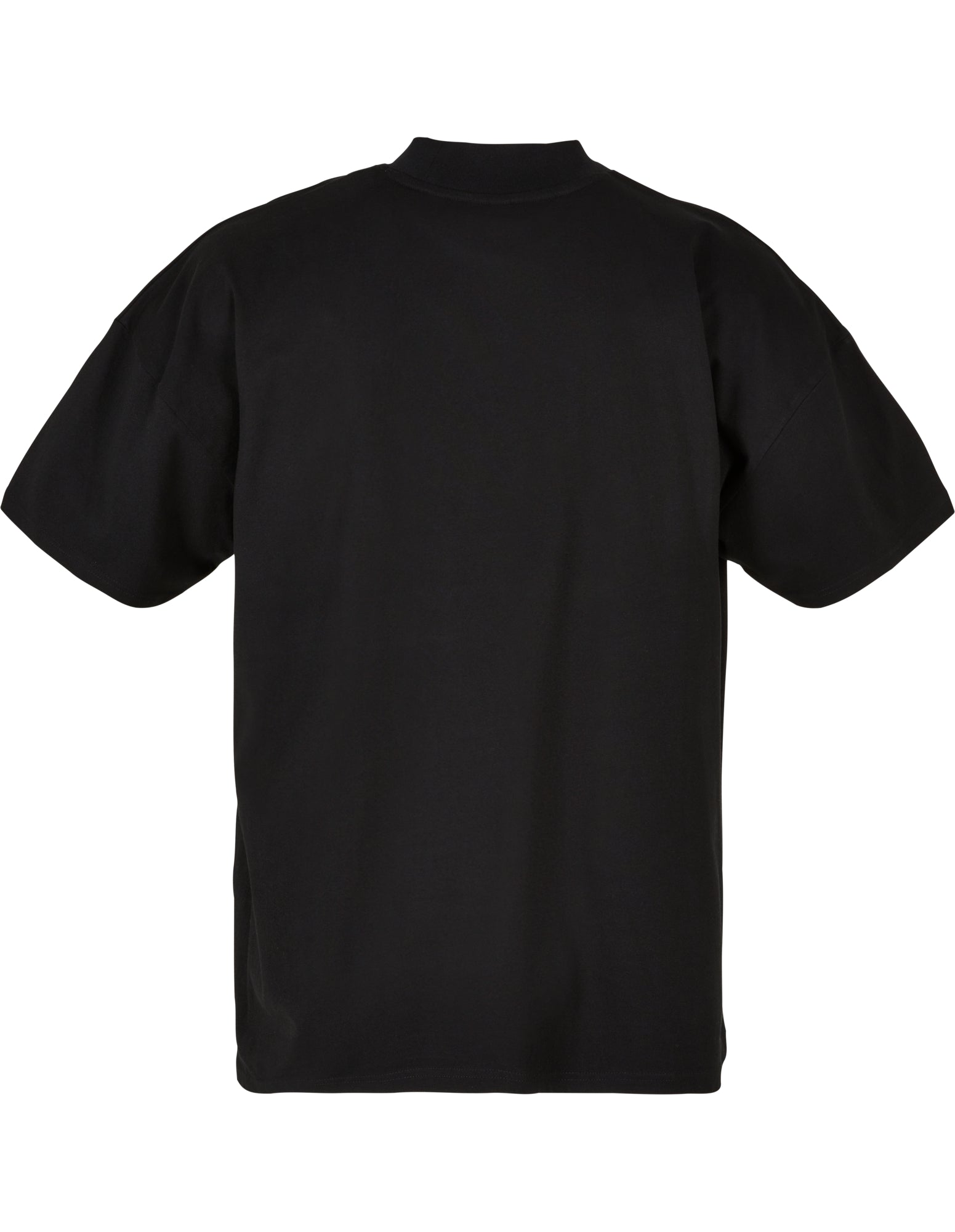 Shop T-shirt met "mock neck" kraag met je logo