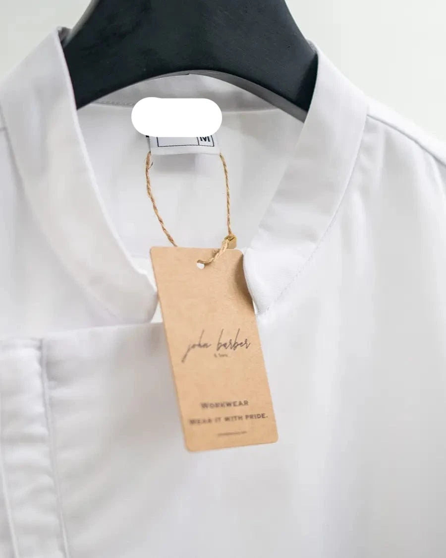 johnbarbersons Armungsaktive Arbeitsjacke Oberteil Uniform für Barber & Friseure