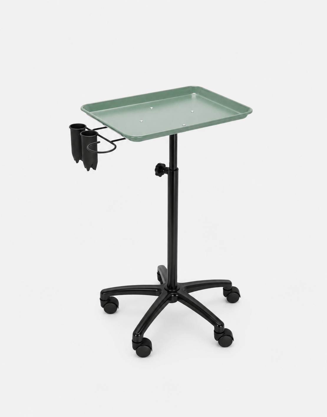 Salon & Barber Tray Trolley with One or Two Tiers, Height Adjustable 67–105 cm