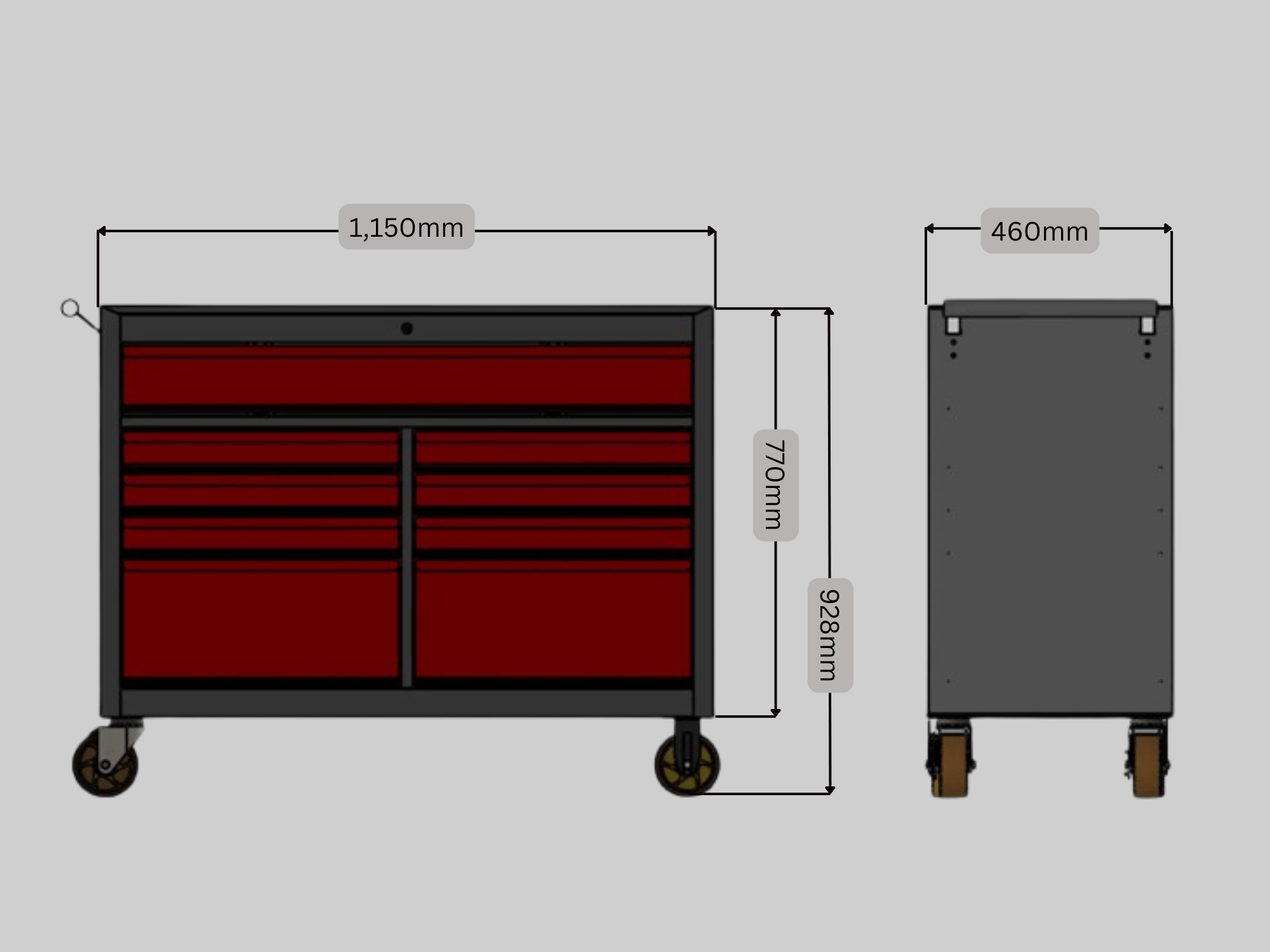 BARBER VAGN PRO XL I SVART OCH VITT - UV-STERILISERING - BÄNKSKIVOR AV TRÄ - INBYGGD UTTAG