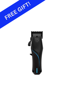 WAHL Vapor Cordless Black Clipper – Ücretsiz Single Port Barber Power Station dahil