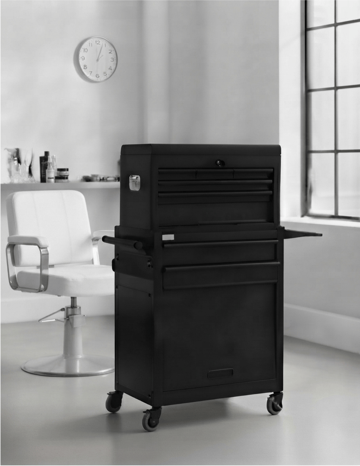 BARBER TROLLEY PRO ROLLWAGEN N VERSCHIEDENEN FARBEN – UV-STERILISATION Friseurwagen