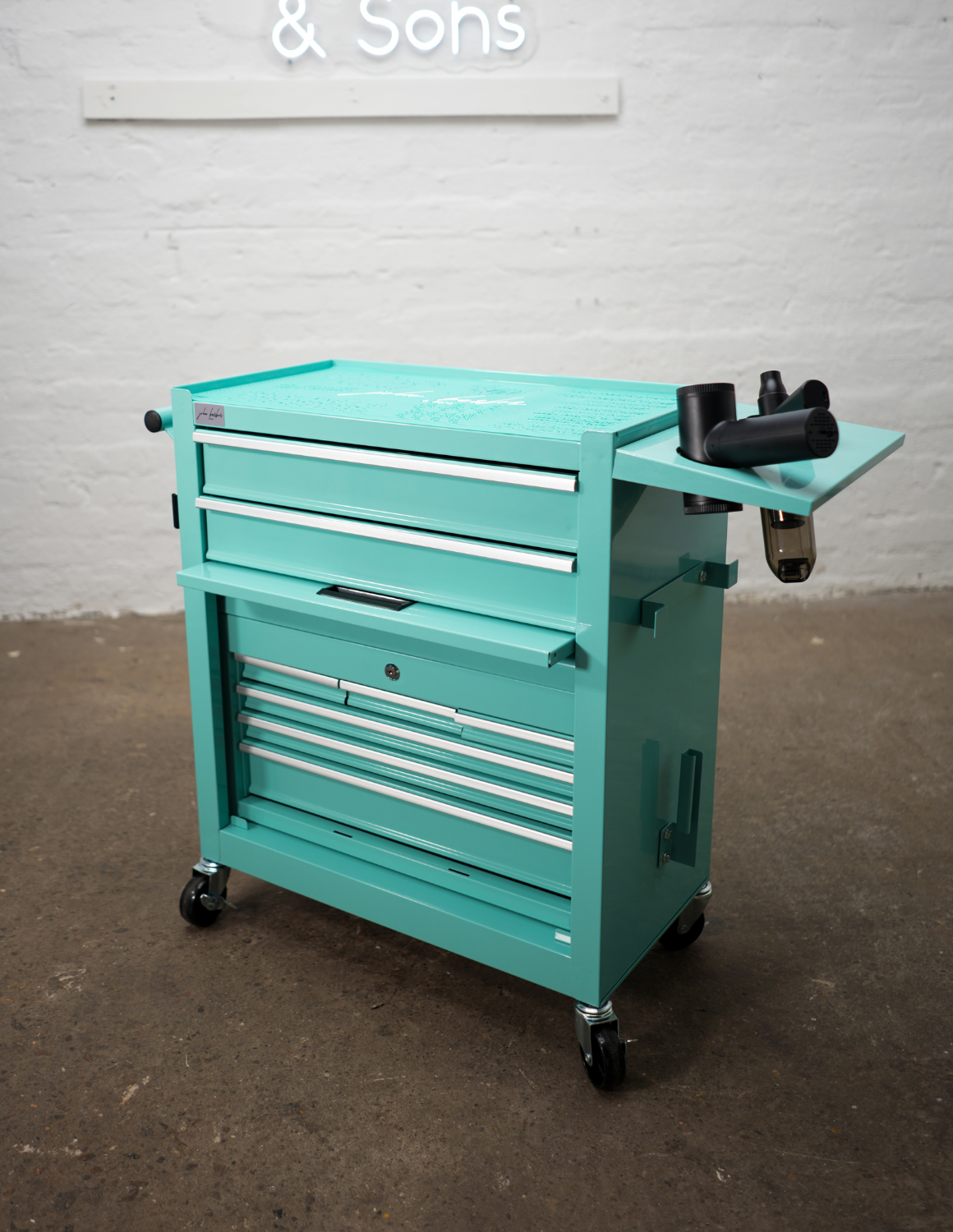 johnbarbersons Barber Trolley in Turquoise