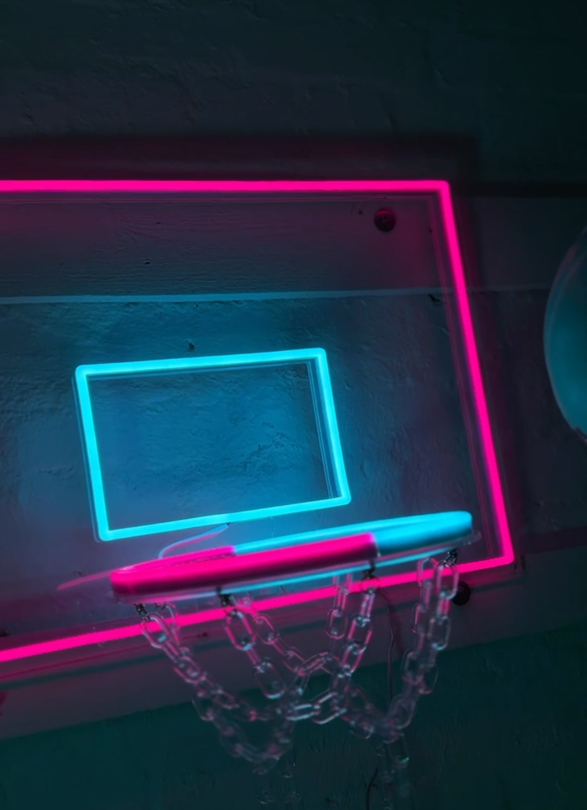 Panier de basket NEON Design "Hoop Neon