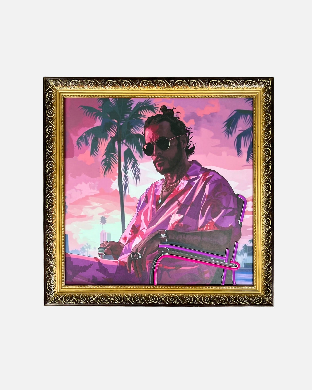 The Maverick- Vice City Vibes  1 / 50 Neon Art Gemälde