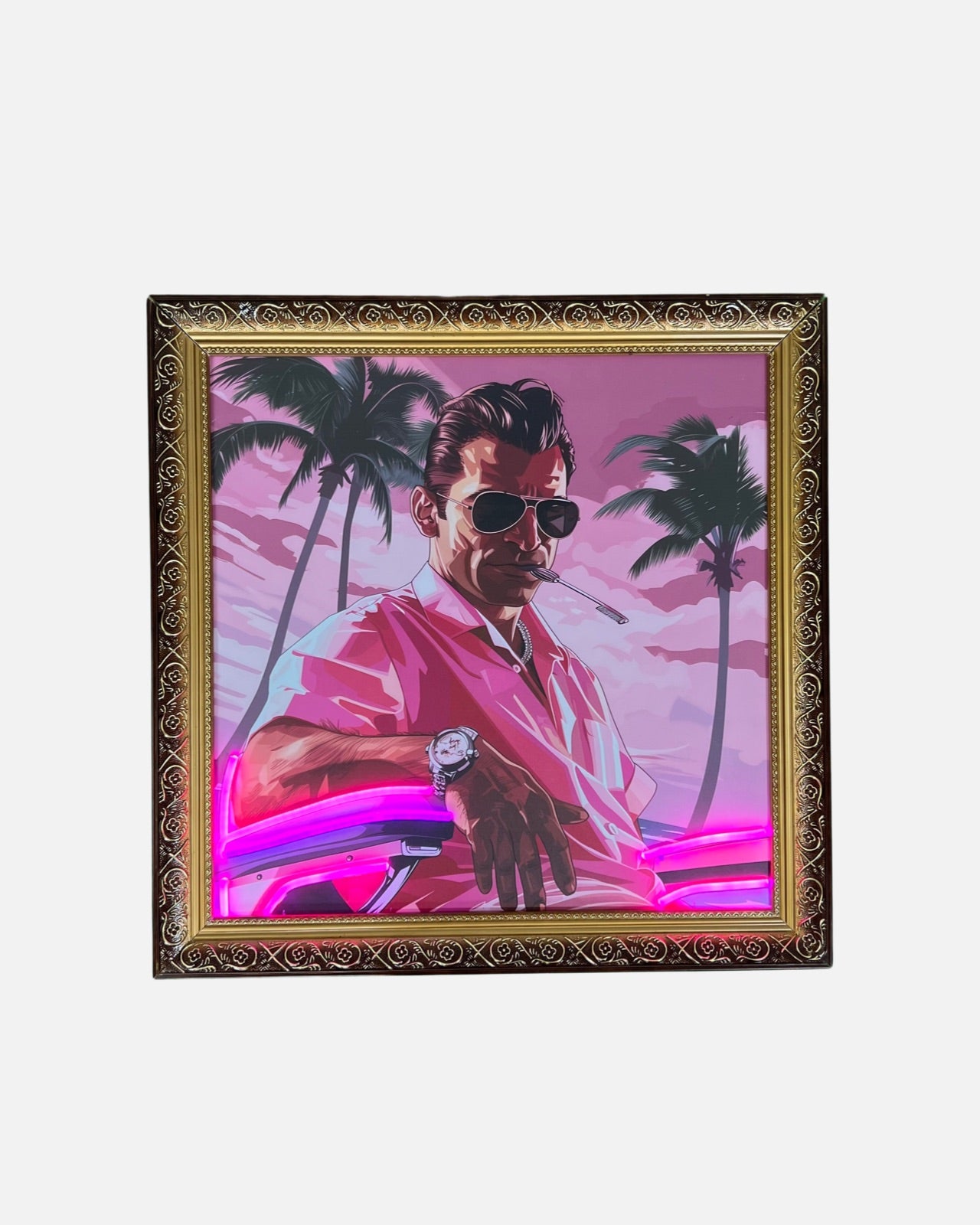 The Icon - Vice City Vibes  1 / 50 Neon Art Gemälde