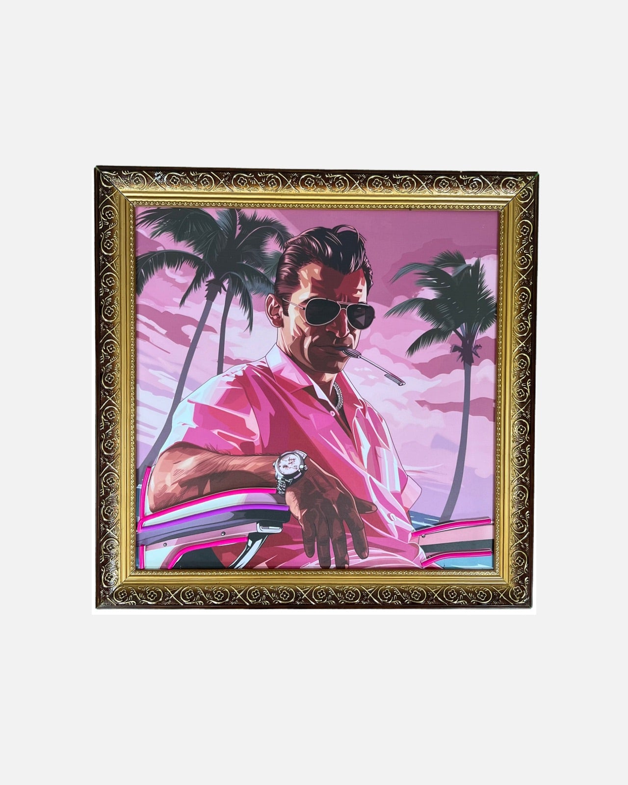 The Icon - Vice City Vibes  1 / 50 Neon Art Gemälde