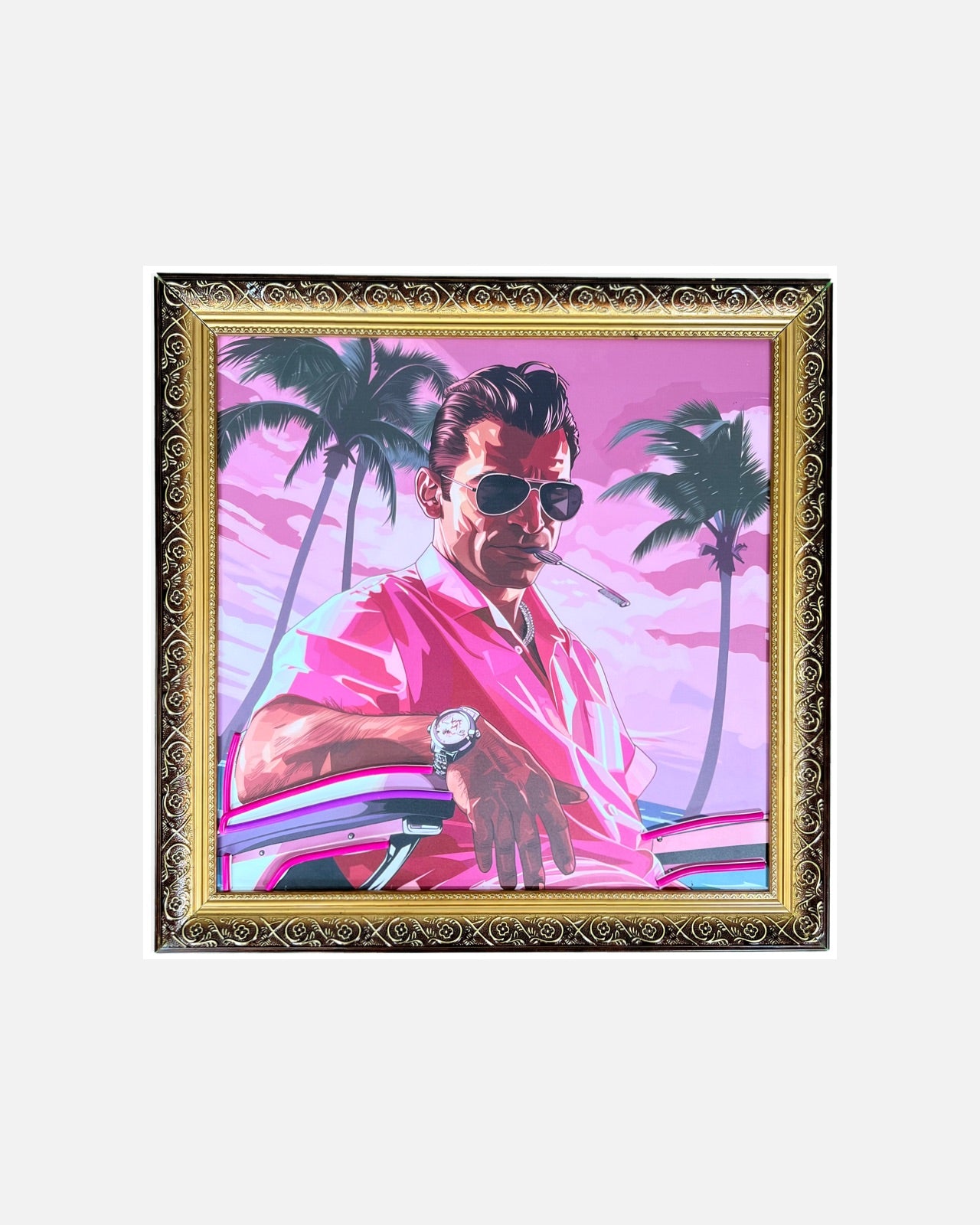 The Icon - Vice City Vibes  1 / 50 Neon Art Gemälde