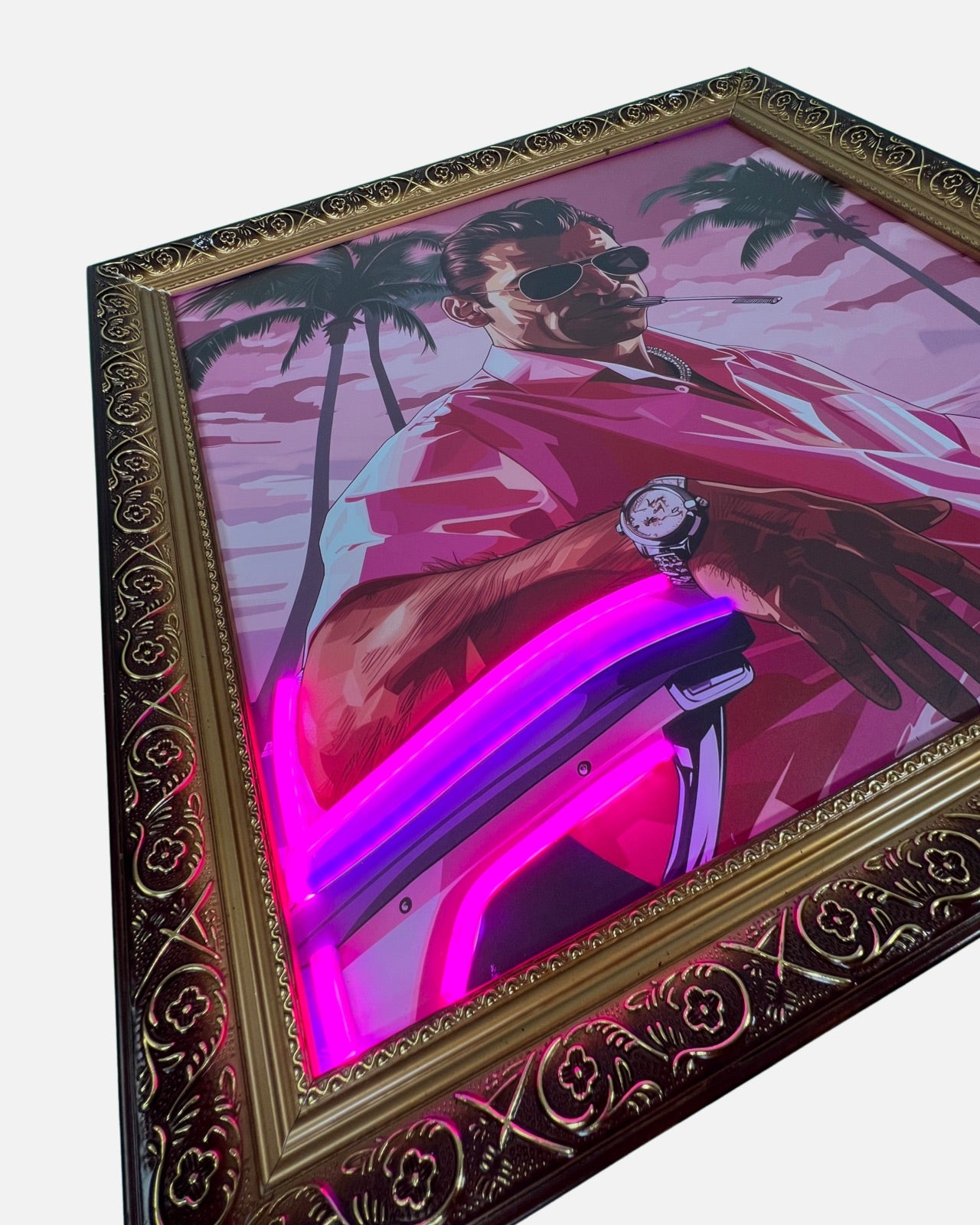 The Icon - Vice City Vibes  1 / 50 Neon Art Gemälde