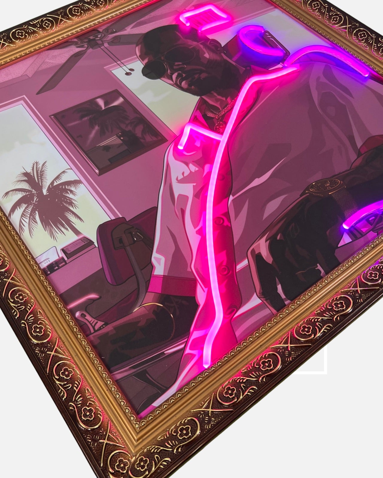 The Visionary - Vice City Vibes 1 / 50 Neon Art Gemälde