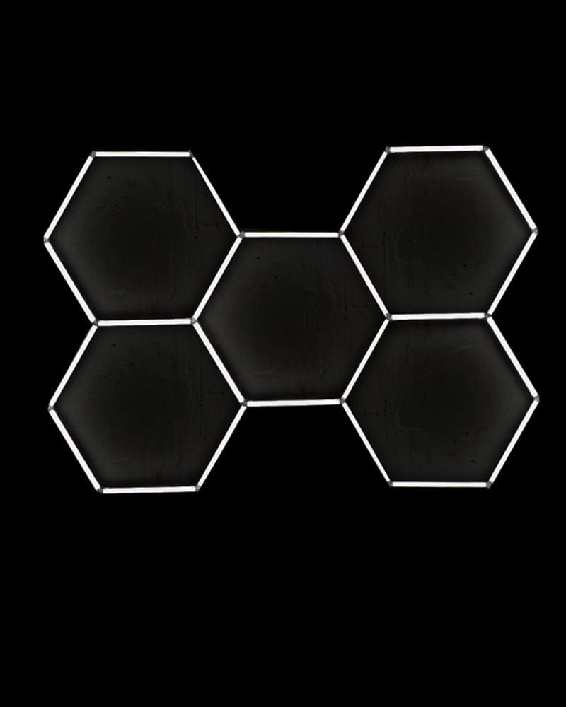 Ensemble de 5 lumières de performance DEL hexagonales GRID MULTI