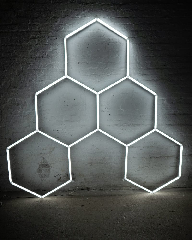 Ensemble de 6 lumières LED hexagonales
