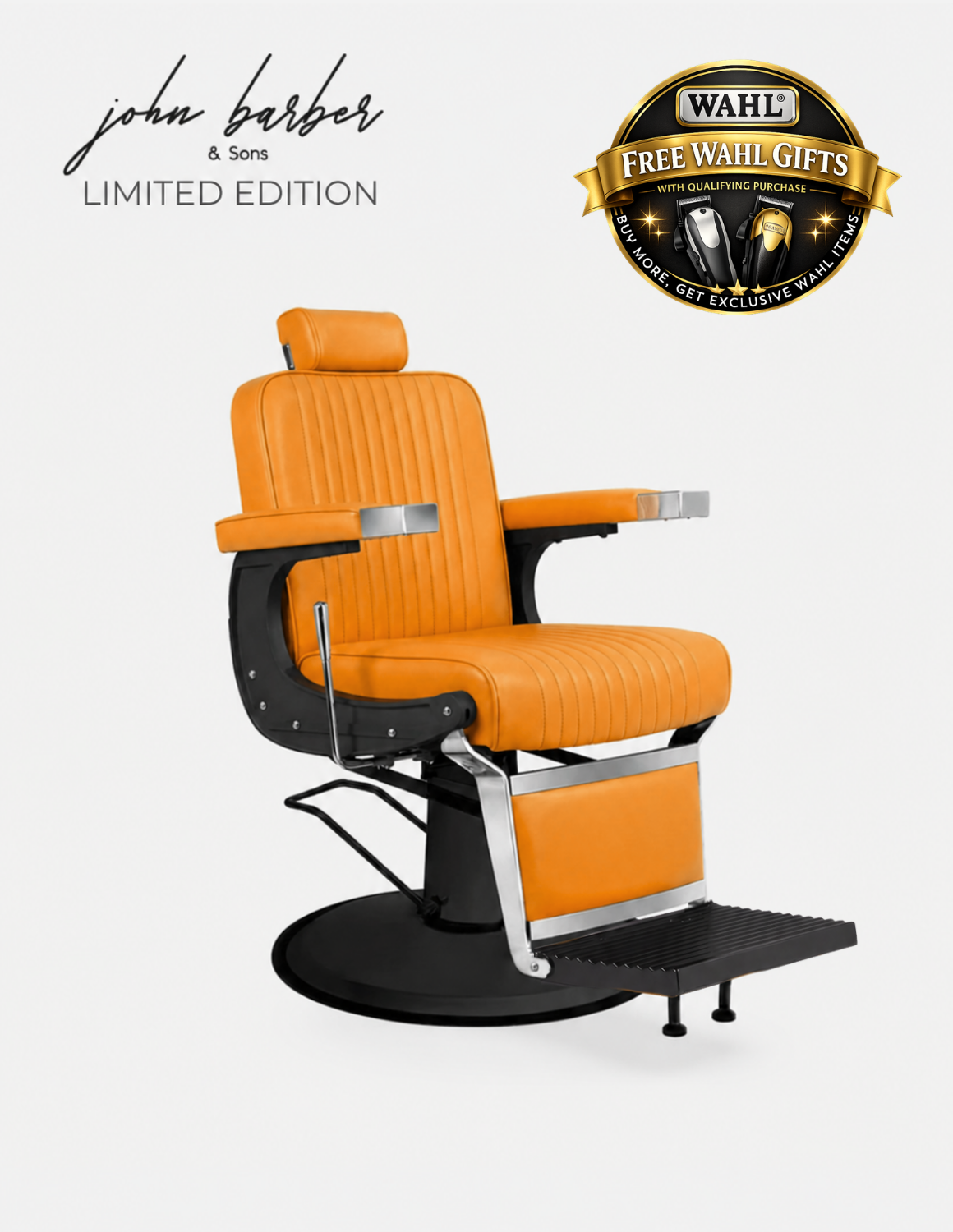 New School Barber Chair Orange Limited Edition