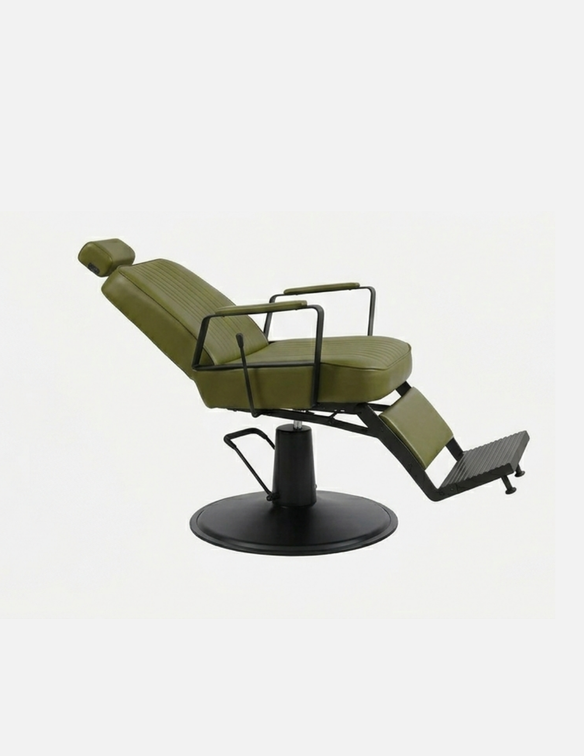 Plain Black Moosgrün Limited Edition barber chair for barbershop and salon use