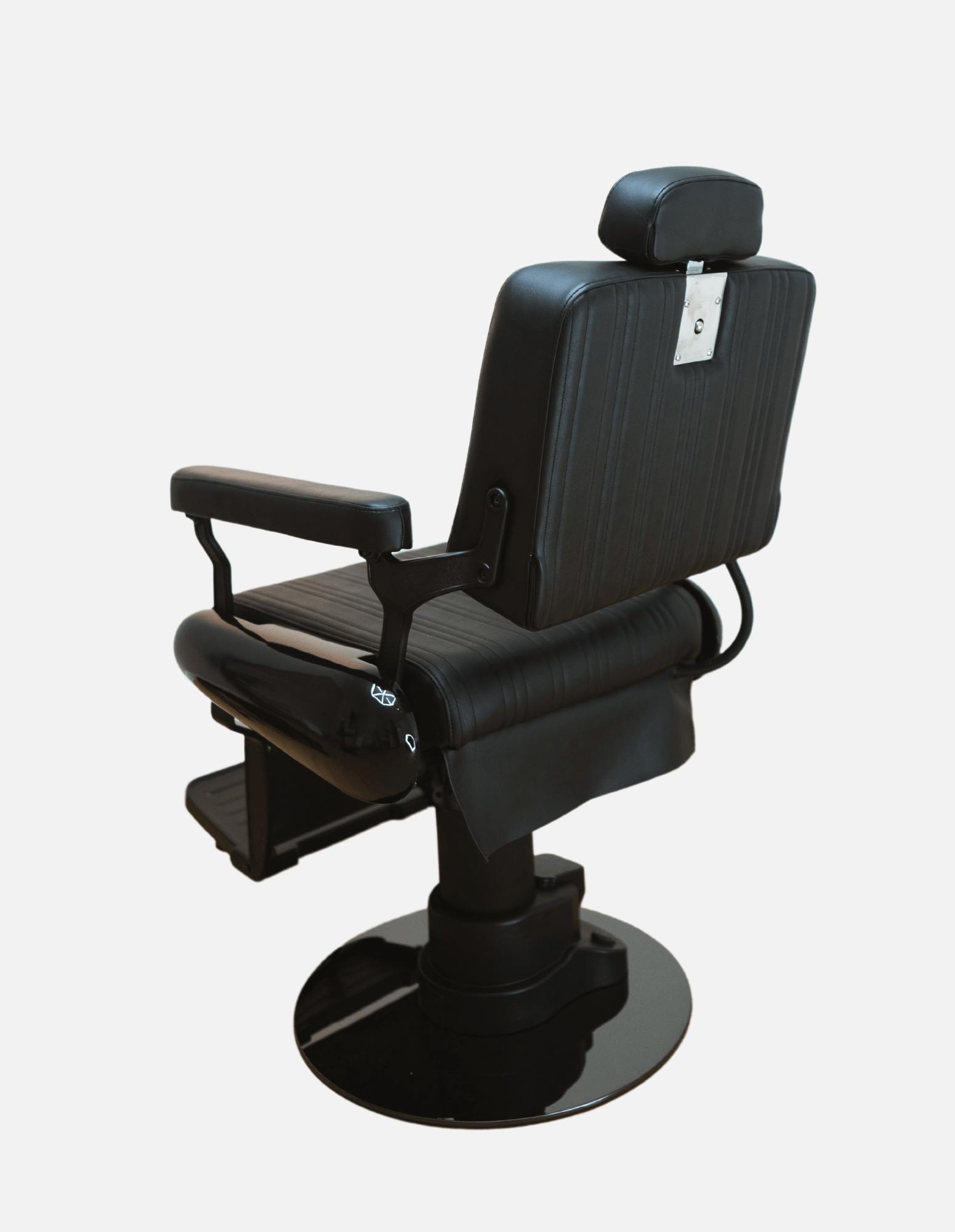 johnbarbersons New School Evolution Black Wireless electric bar stool with battery