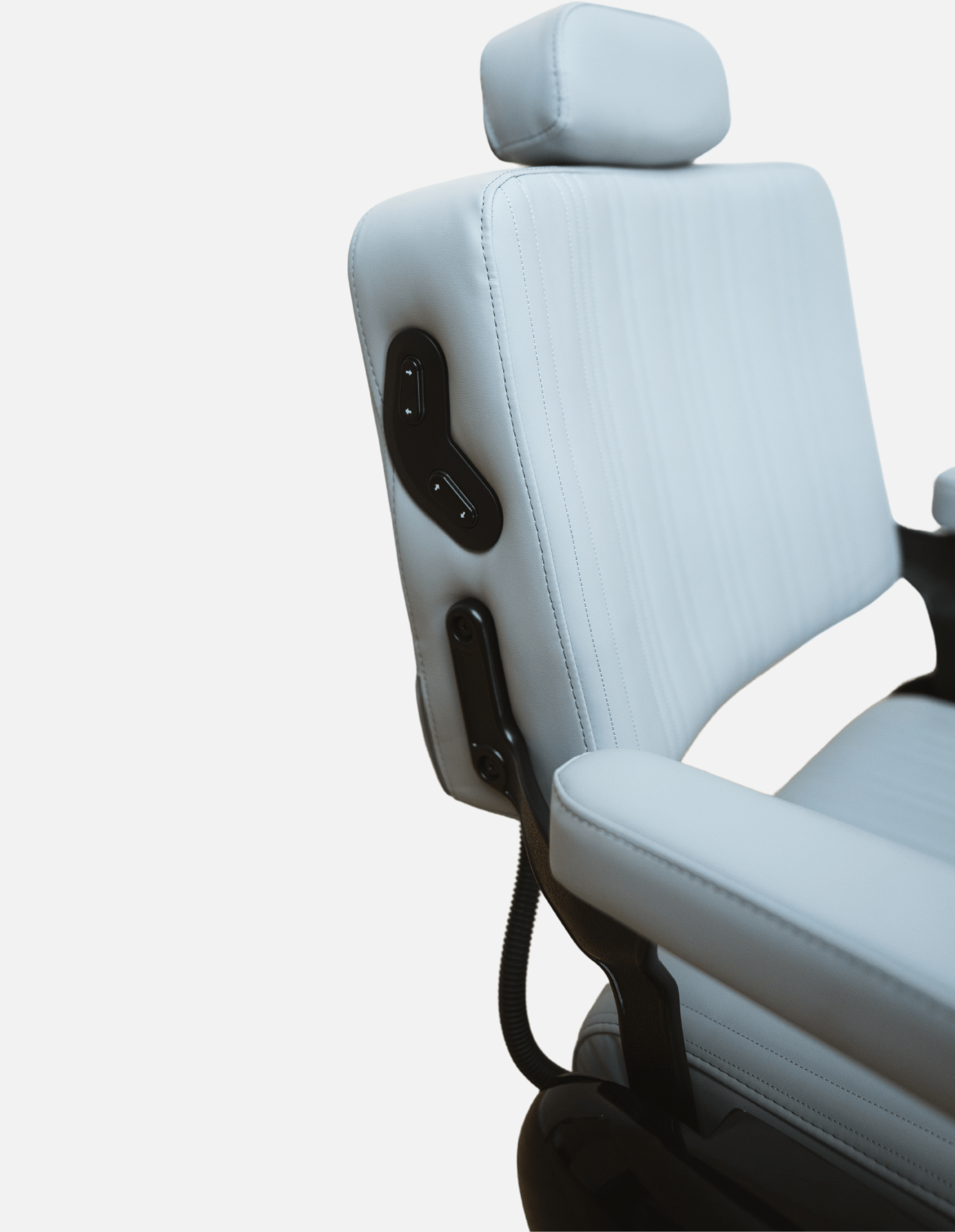 johnbarbersons New School Evolution Gray Wireless electric bar stool with battery