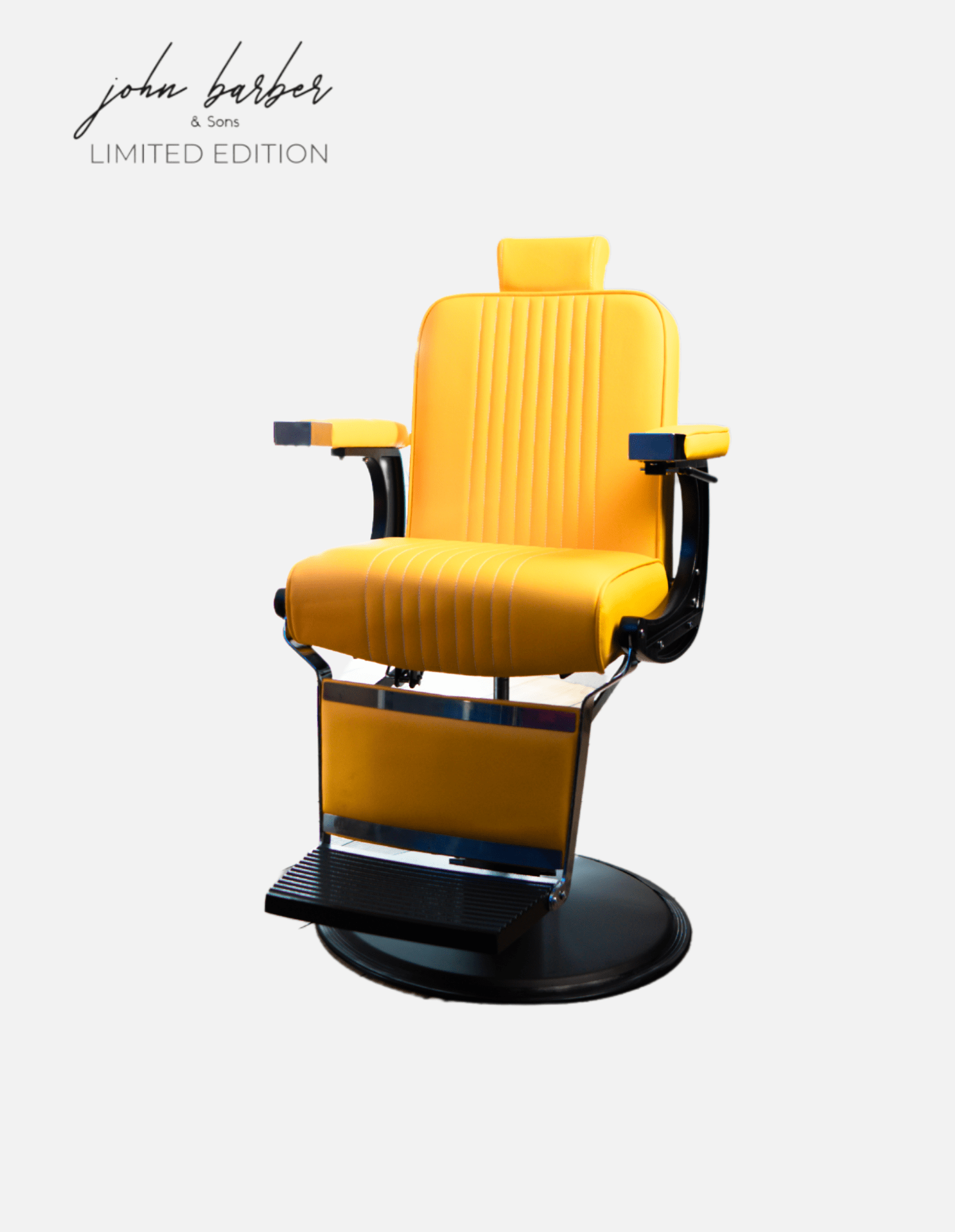 New School Barberstuhl Gelb Limited Edition für Barbershop