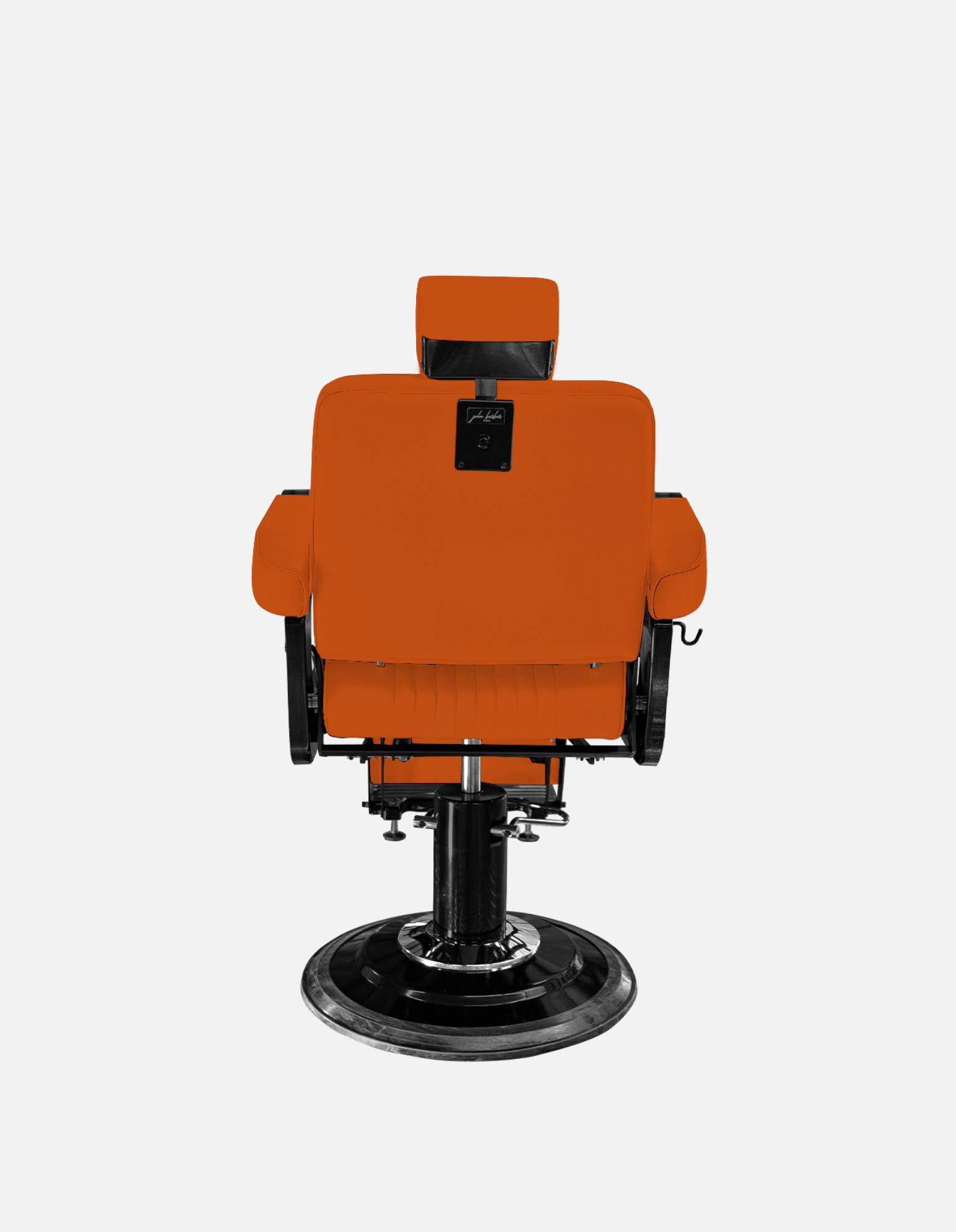 Premium Barberstuhl New School Orange für Barbershop und Friseursalon
