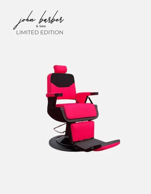 Ripped Guardian Barberstuhl Hot Pink Limited Edition für Friseursalon