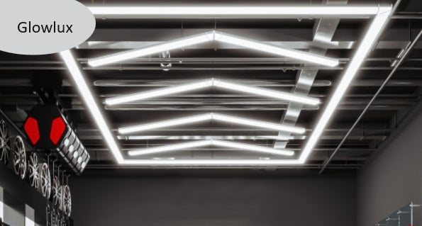 Glowlux LED-belysningssystem 2,54 m x 4,89 m