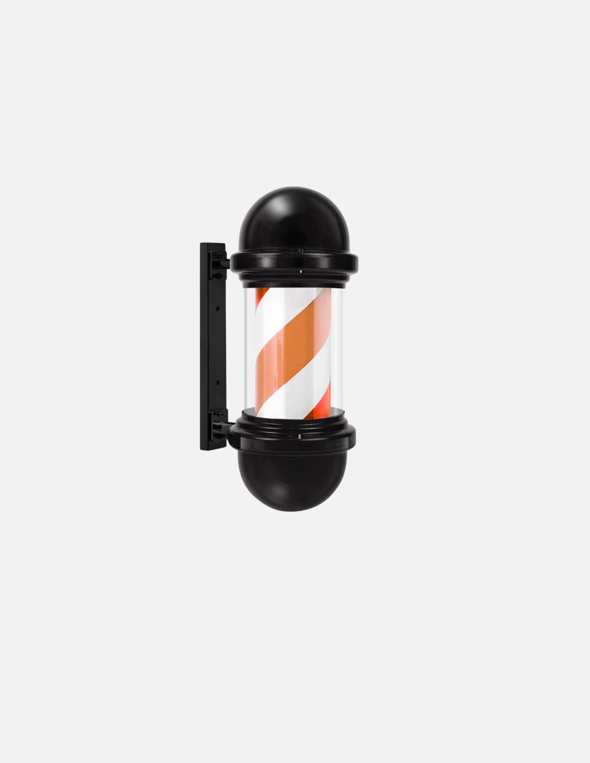 Customizable rotating barber pole for barbershop exterior signage 💈