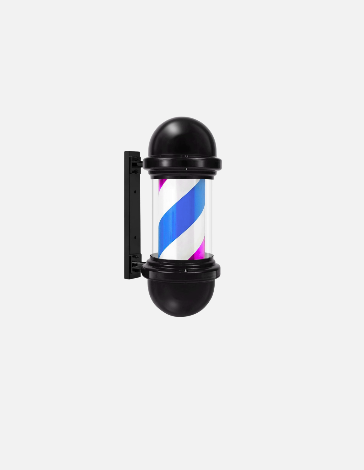 Customizable rotating barber pole for barbershop exterior signage 💈