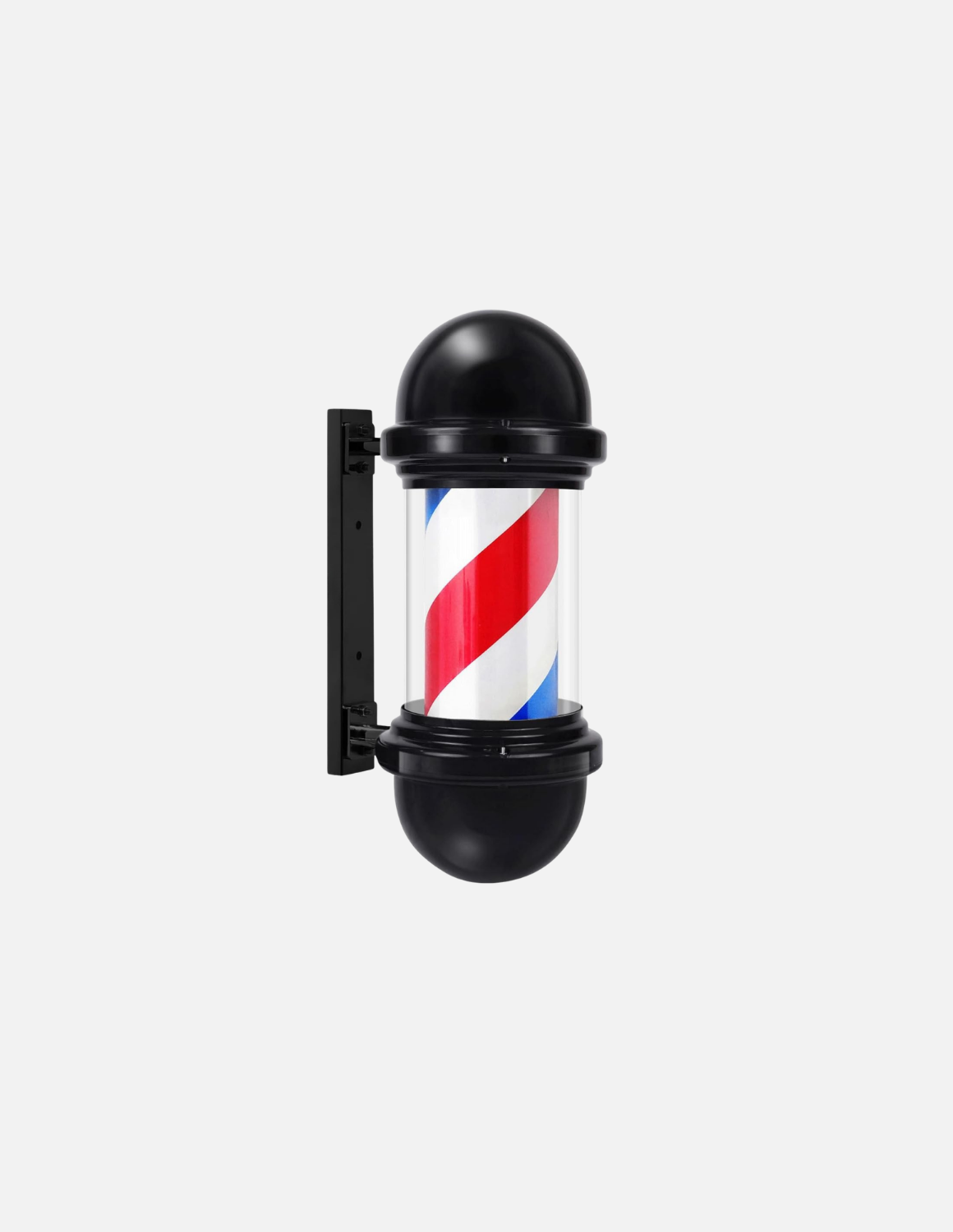 Customizable rotating barber pole for barbershop exterior signage 💈
