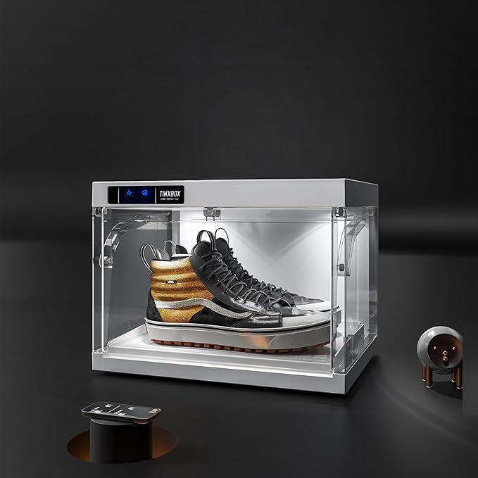 TINXBOX Smart Display Box – Vitrine für Sneaker und Sammlerstücke.
