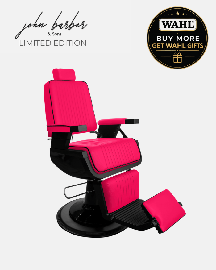 Limitovaná edícia kaderníckeho kresla Ripped Guardian vo farbe HOT PINK