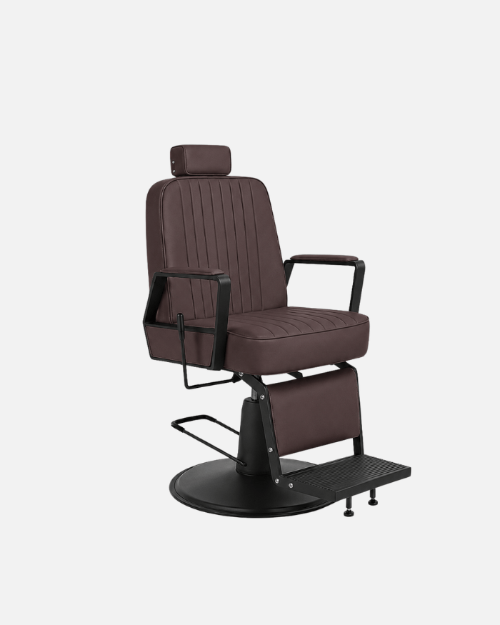 Plain BROWN-BLACK Hairdressing Chair Barber Chair Unisex