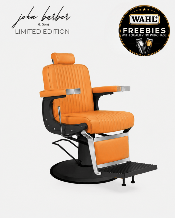 New School Barberstuhl Orange Limited Edition