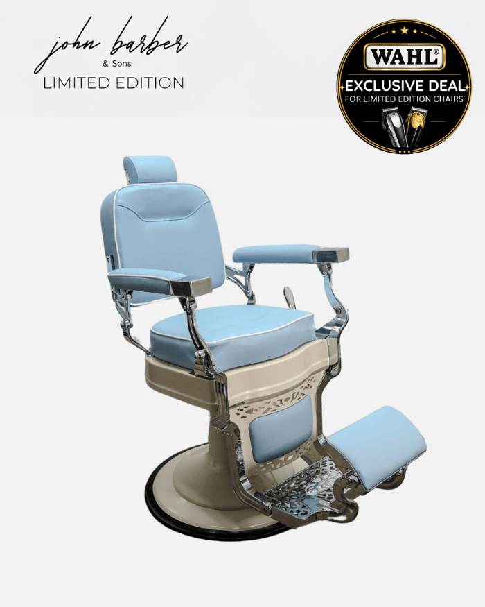 Retroria Hellblau Barberstuhls LIMITED EDITION
