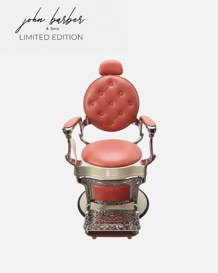Kadernícke kreslo Red Velvet LIMITED EDITION