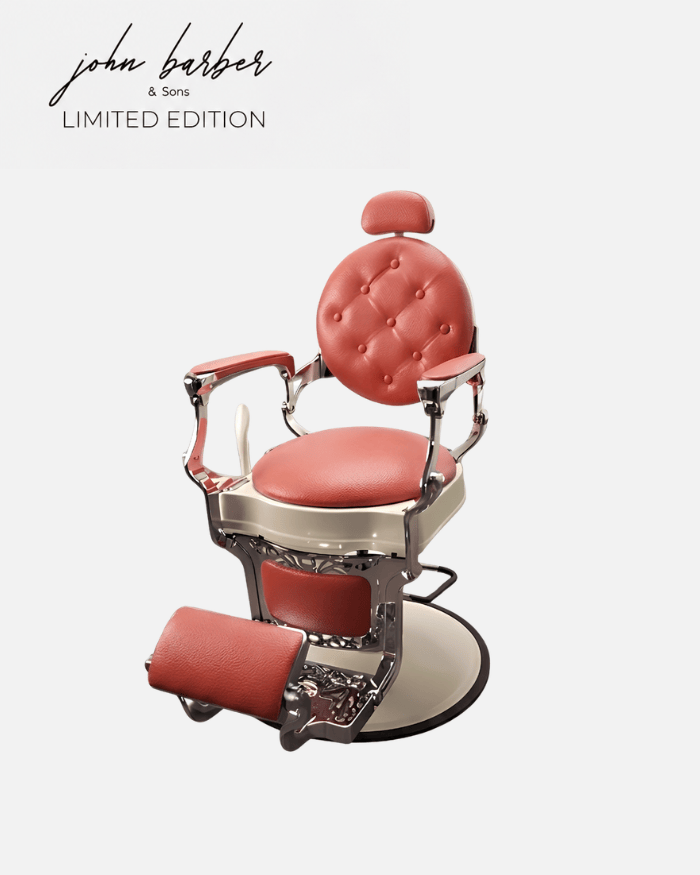 Kadernícke kreslo Red Velvet LIMITED EDITION