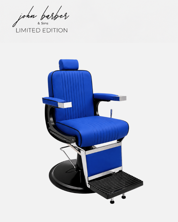 New School Barber Chair Royal Blue Limited Edition