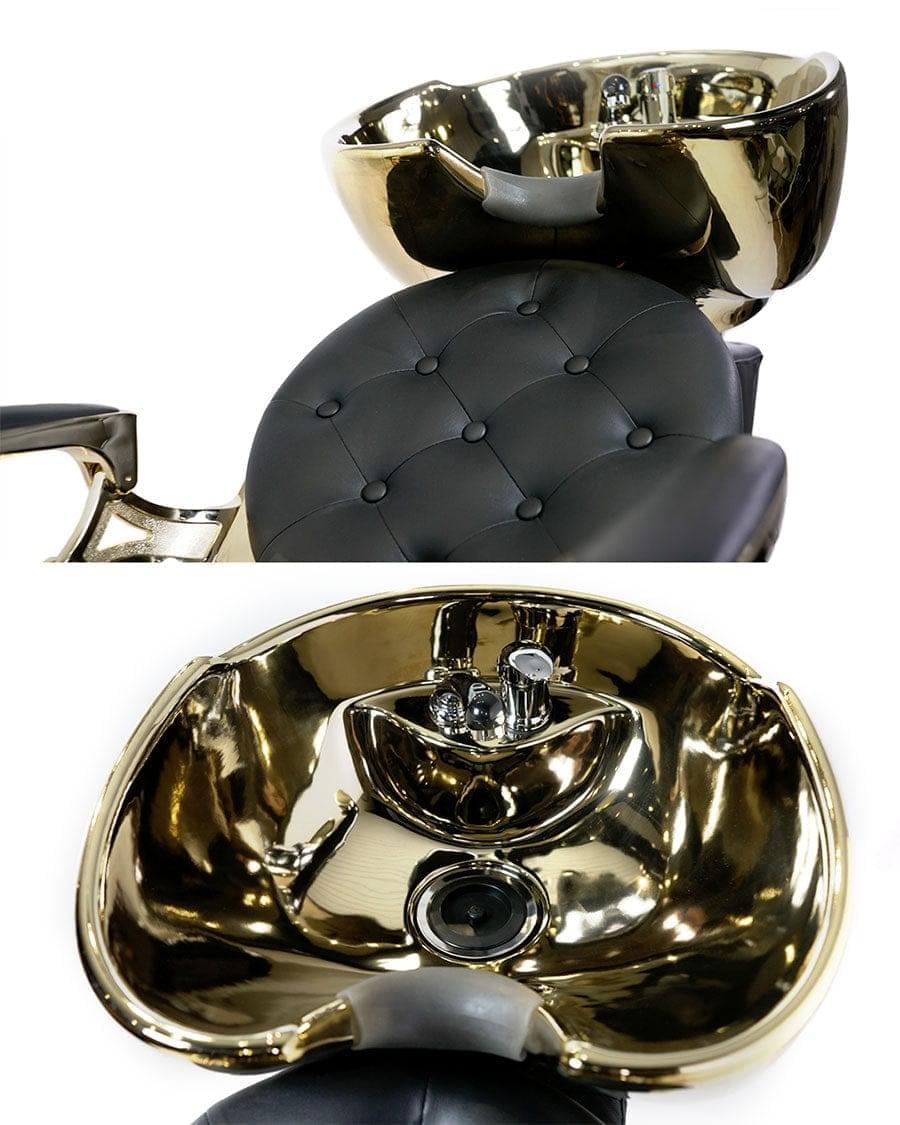 Shampoo bowl and chair for barbers