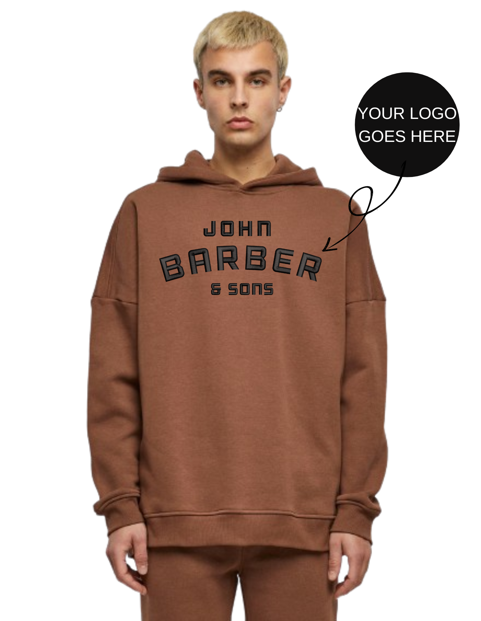 Oversized hoodie with your logo