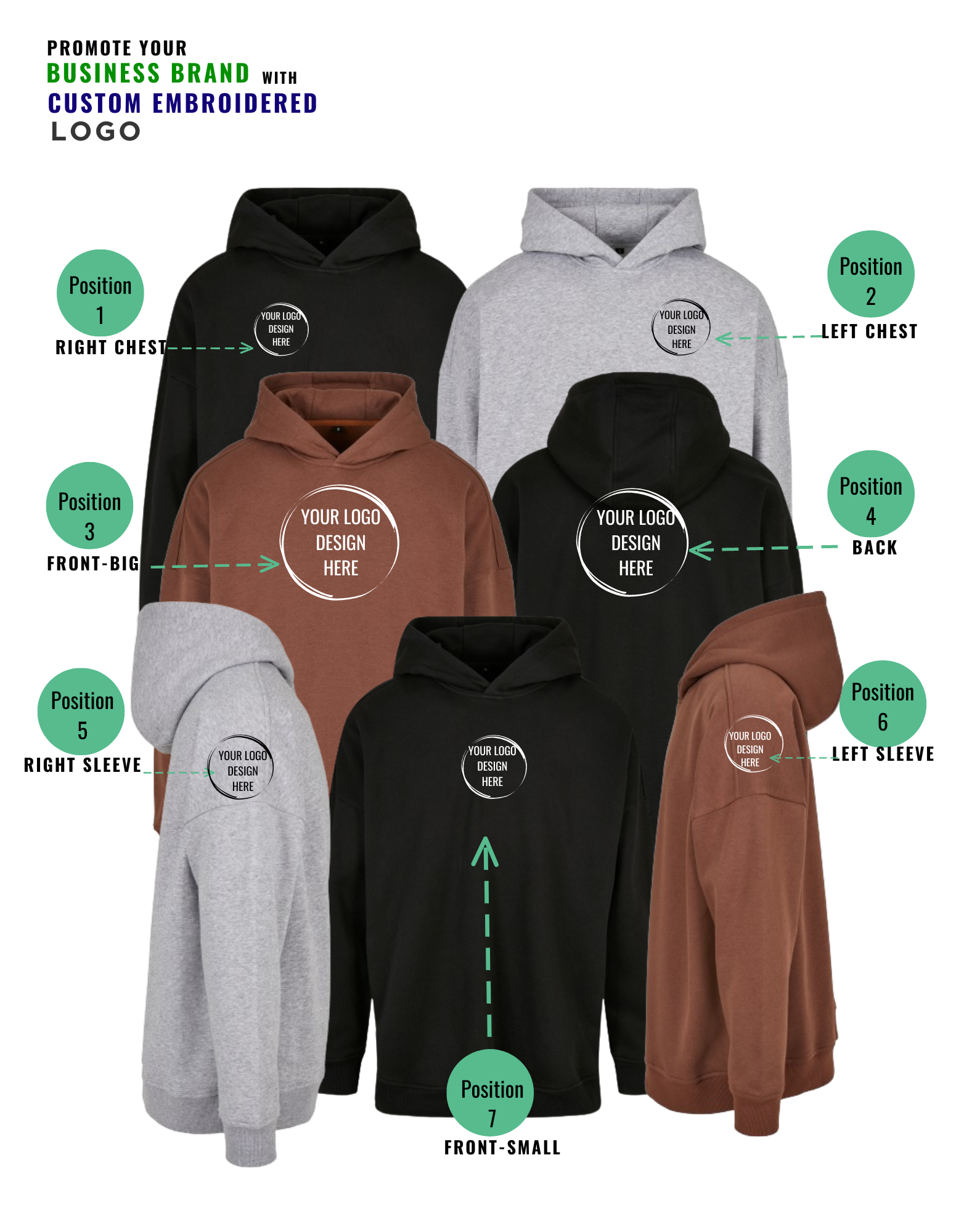 Oversized hoodie with your logo