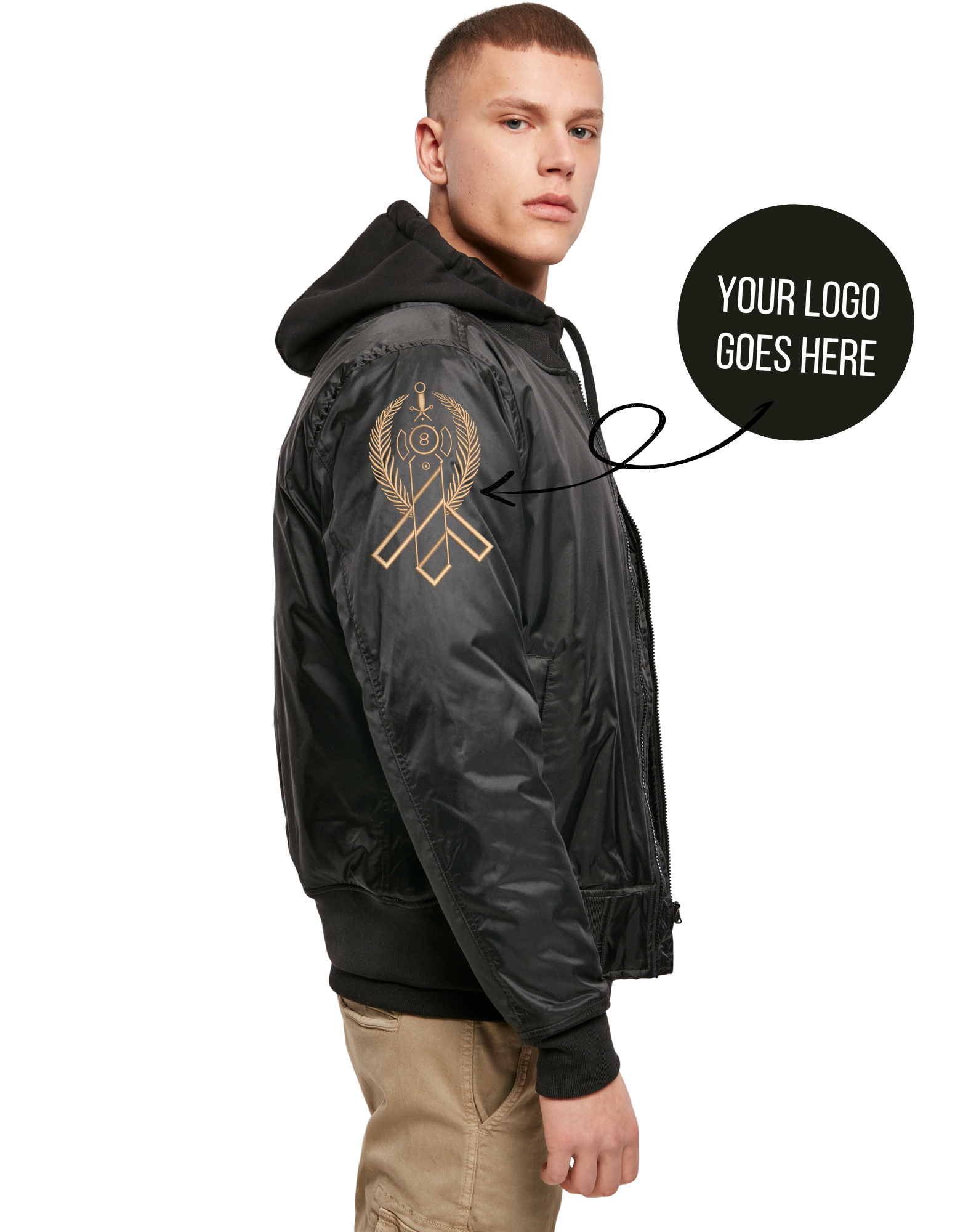 Bomber jacket with your logo