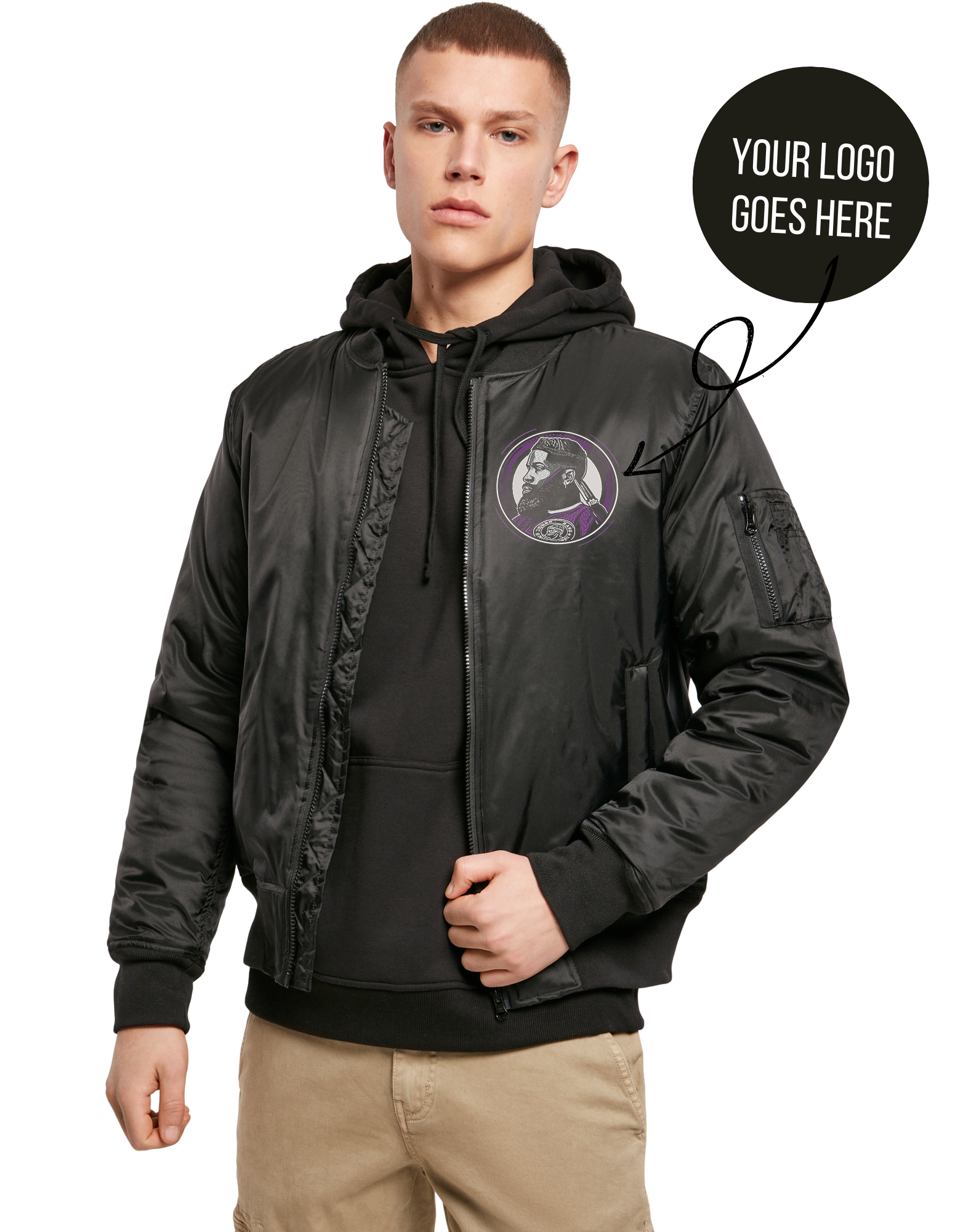 Bomber jacket with your logo